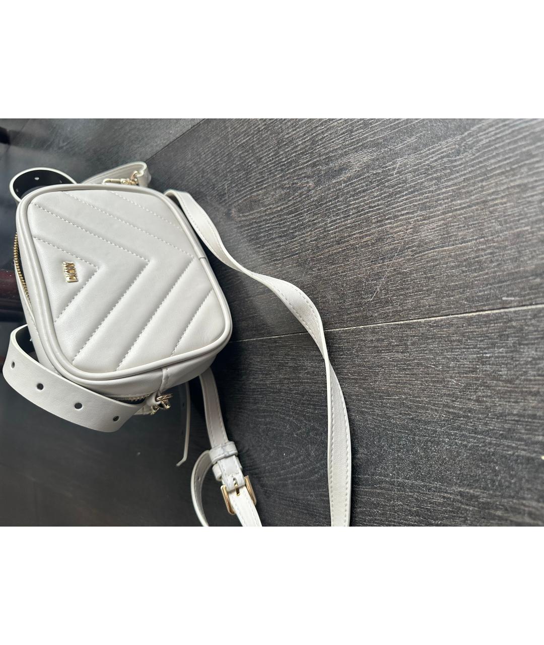 DKNY Белая сумка через плечо из искусственной кожи, фото 2