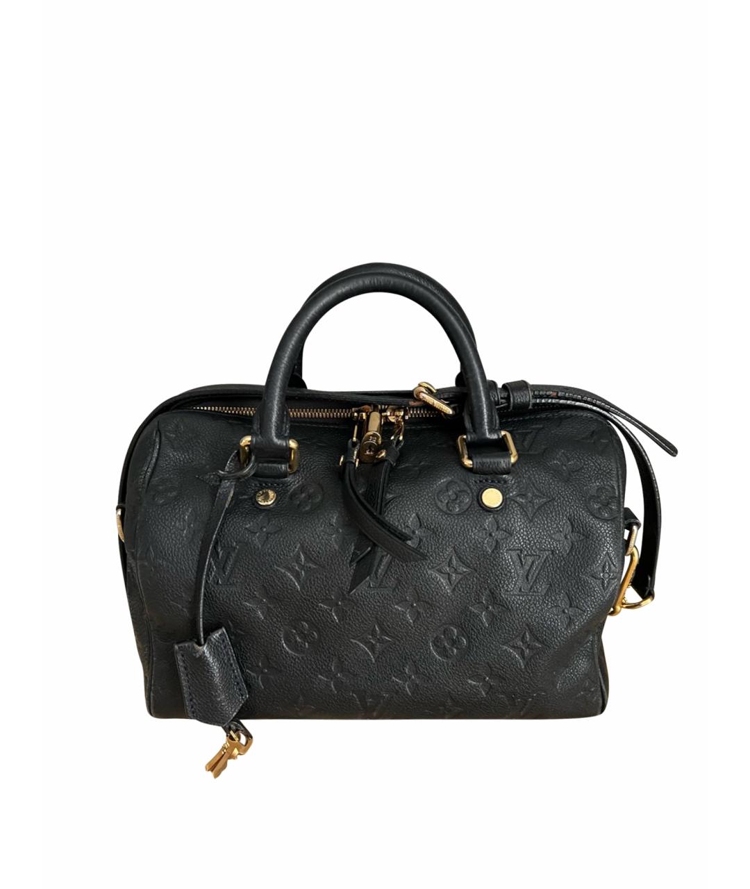 LOUIS VUITTON PRE-OWNED Черная кожаная сумка с короткими ручками, фото 1