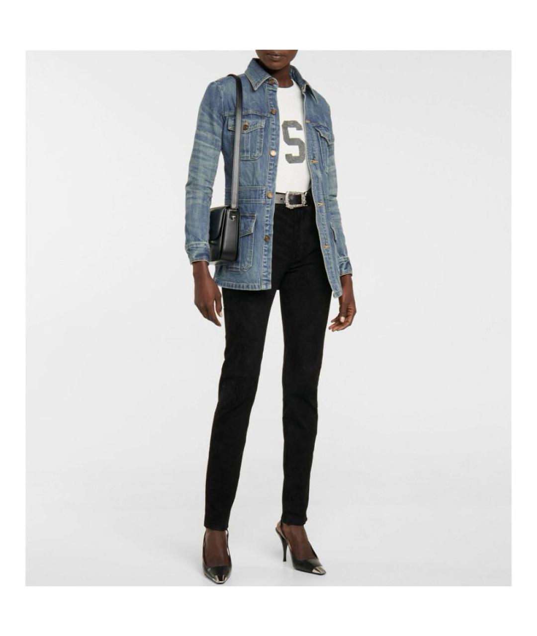 SAINT LAURENT Синяя хлопковая куртка, фото 6