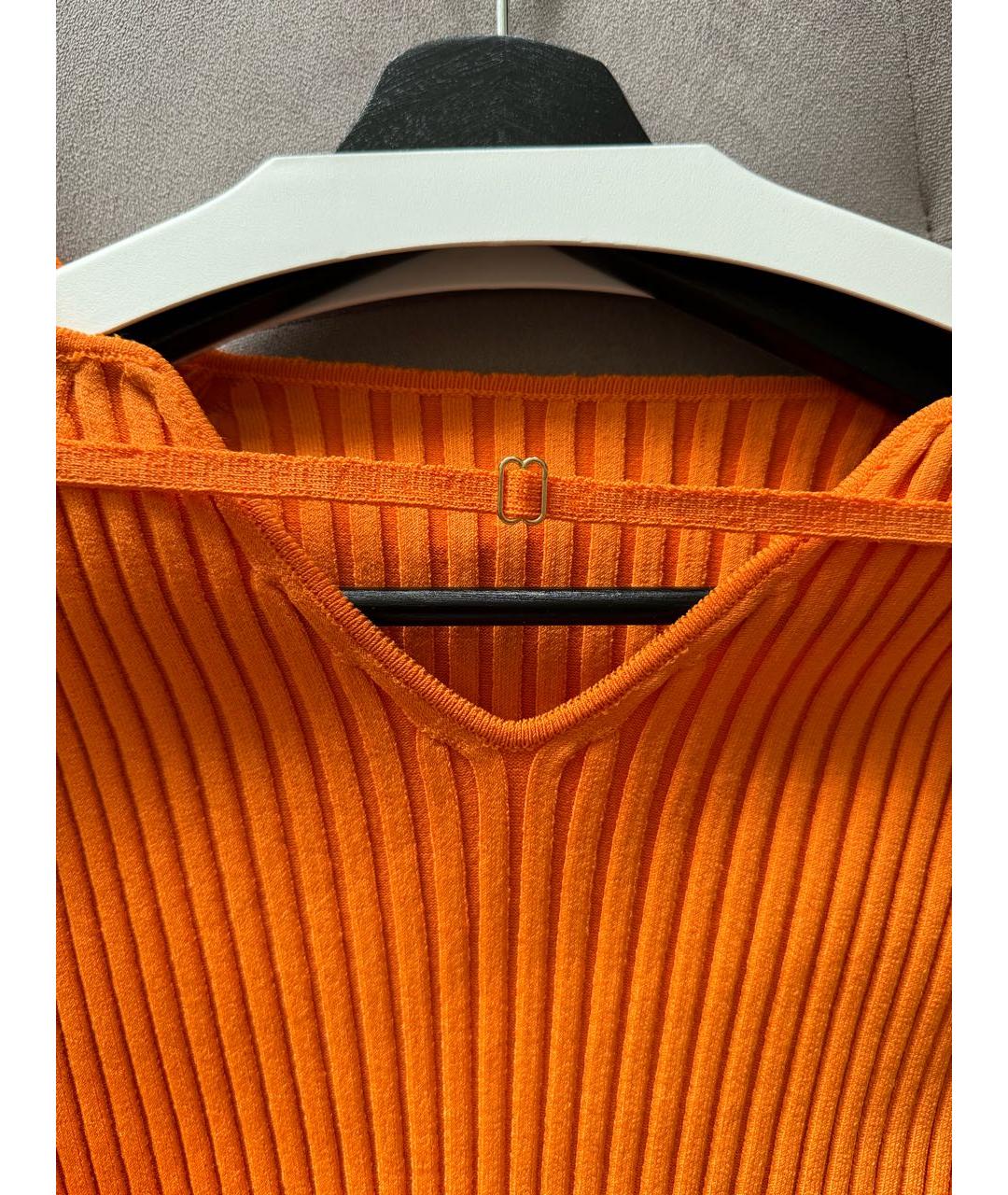 JACQUEMUS Оранжевый вискозный джемпер / свитер, фото 5