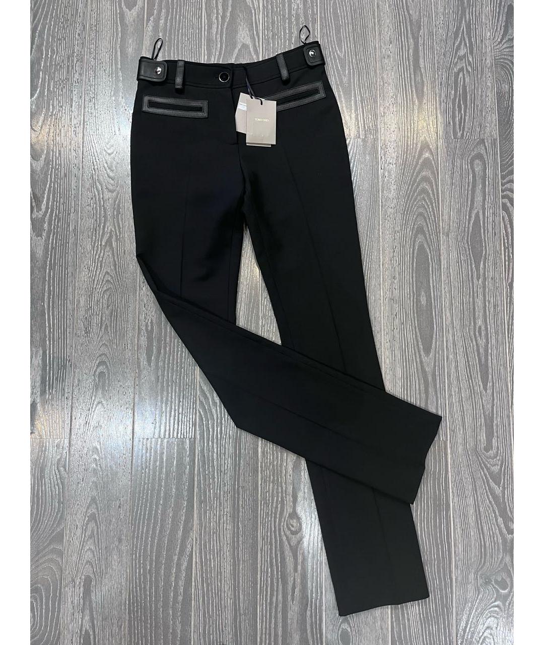 TOM FORD Черные шерстяные брюки узкие, фото 8