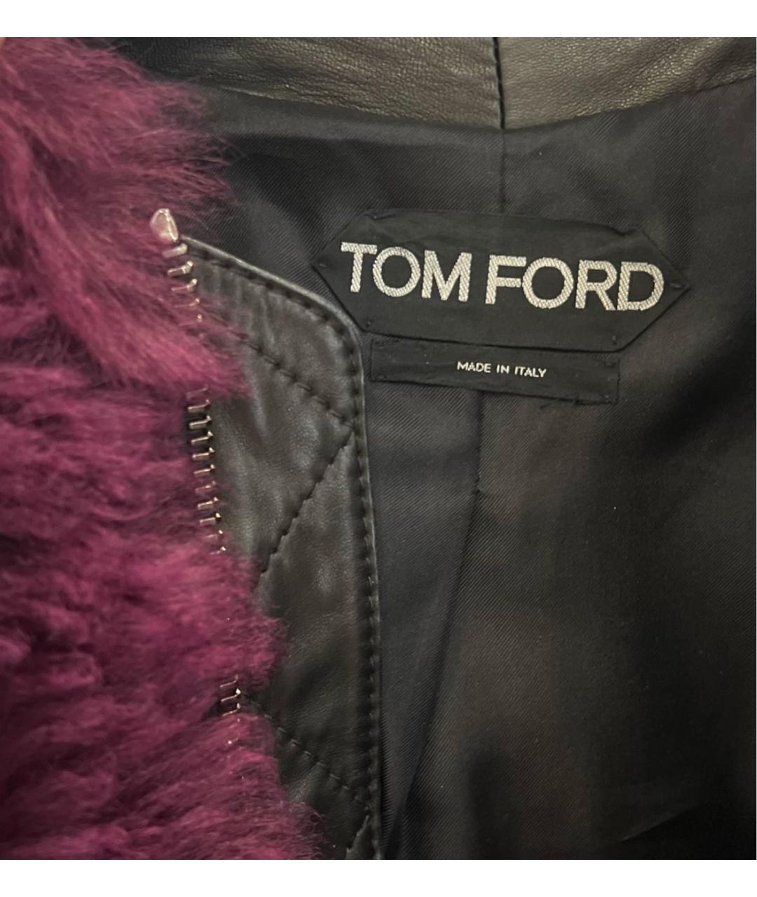 TOM FORD Фиолетовая меховая шуба, фото 5