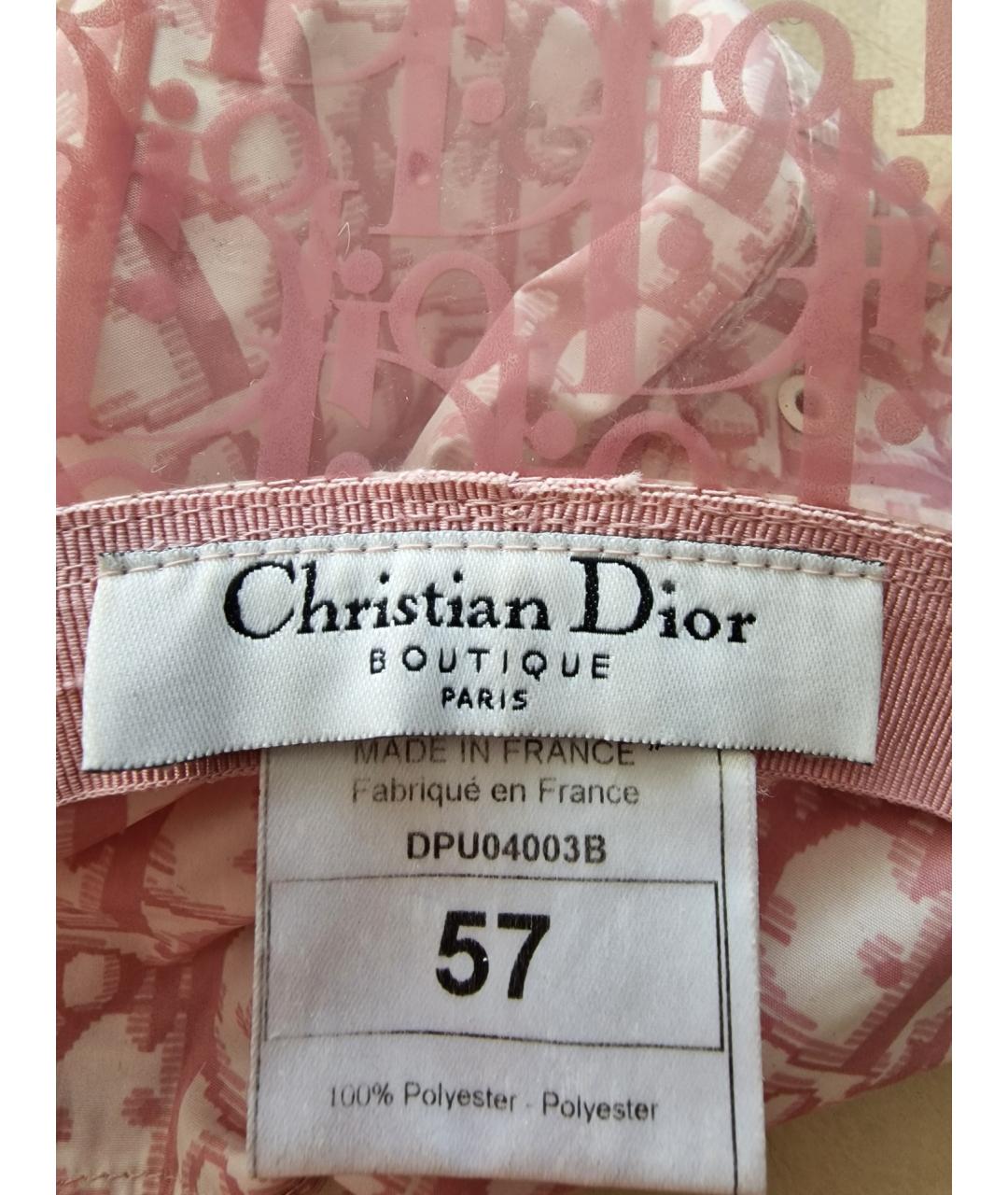 CHRISTIAN DIOR Розовая панама, фото 2