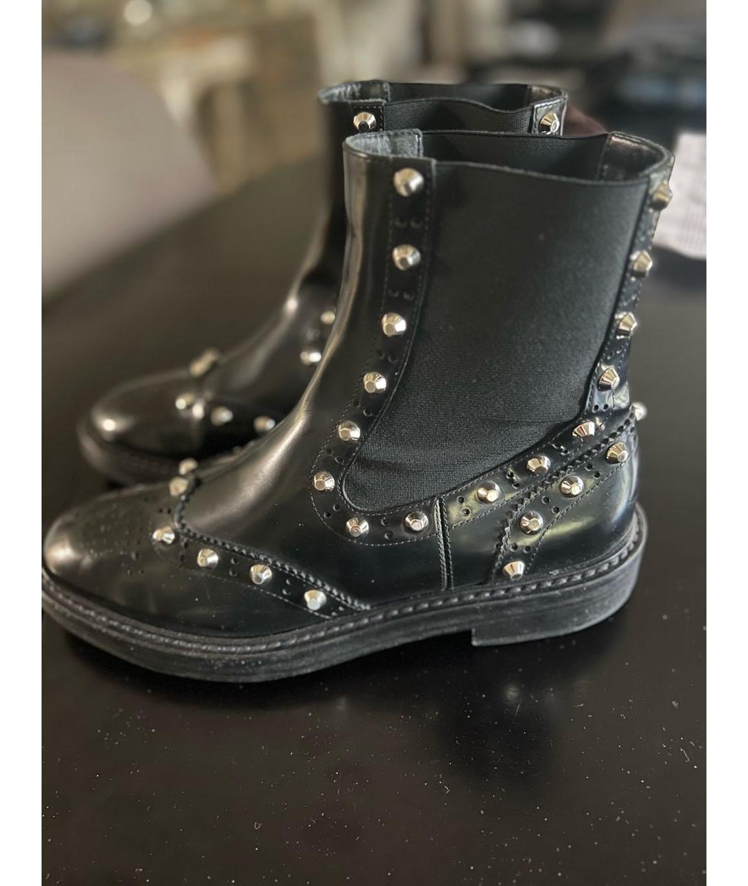 BALENCIAGA Черные кожаные ботильоны, фото 5