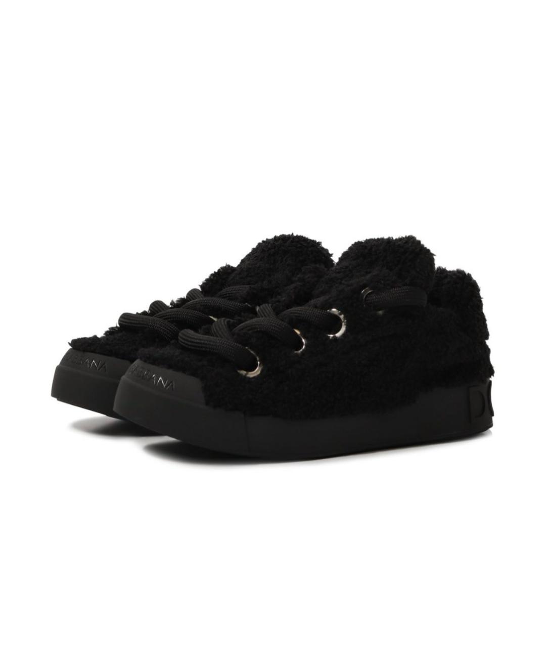DOLCE&GABBANA Черные кеды, фото 4