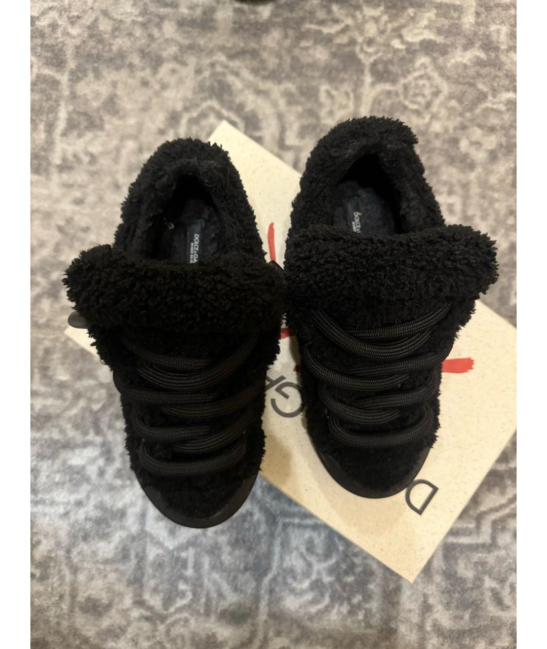 DOLCE&GABBANA Черные кеды, фото 3
