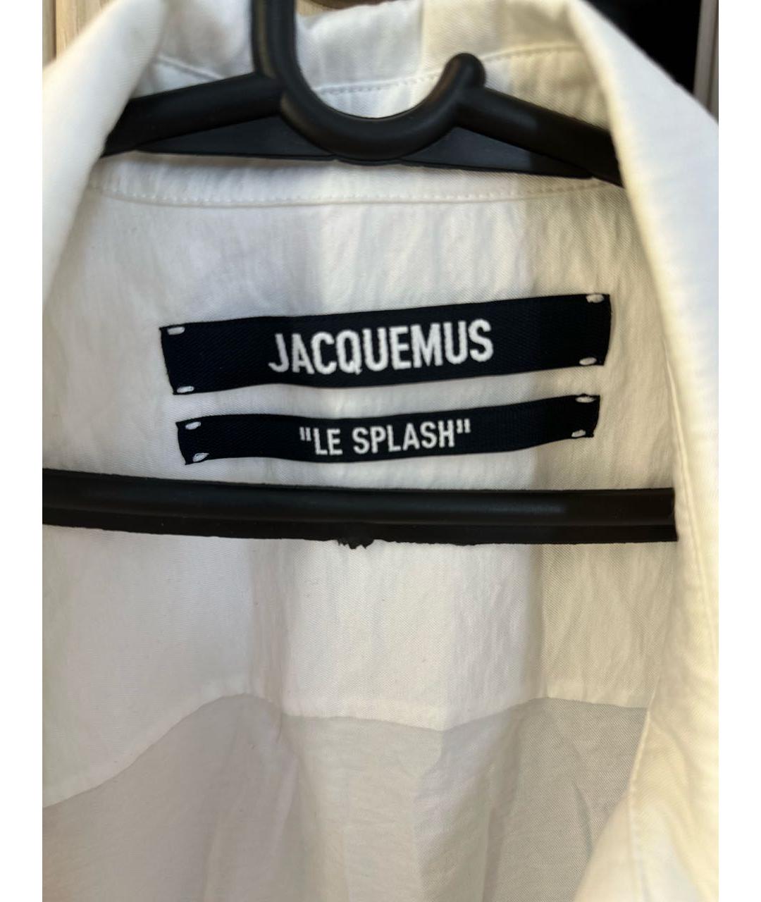 JACQUEMUS Белое вискозное повседневное платье, фото 3