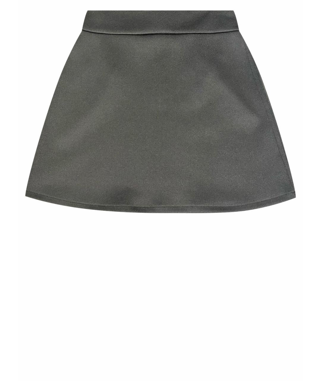 MAX MARA Черная полиэстеровая юбка мини, фото 1
