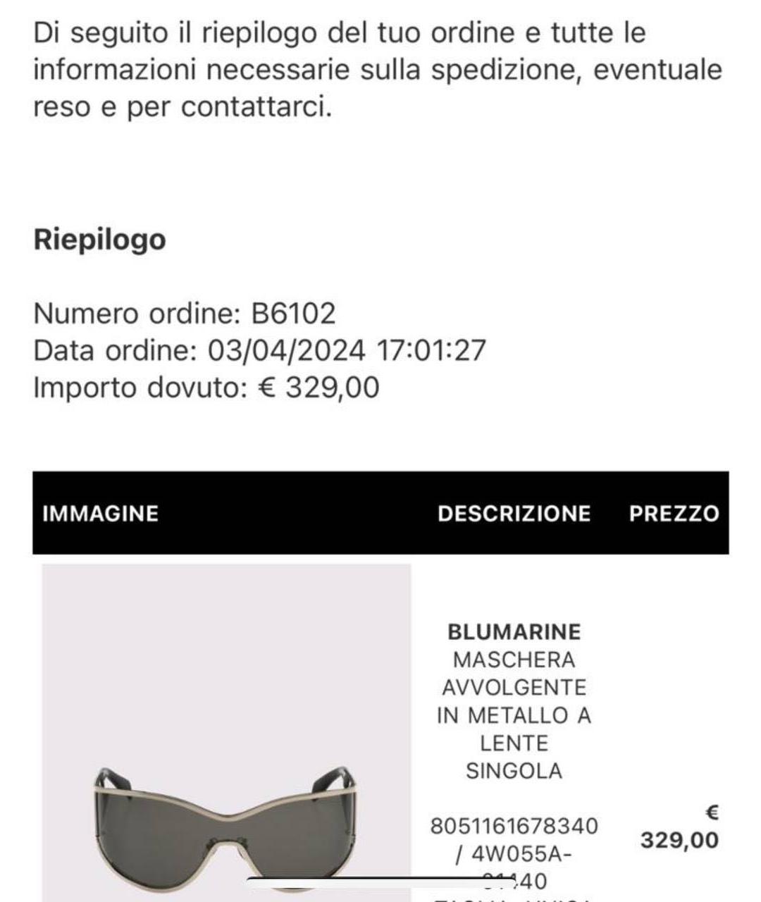 BLUMARINE Серебряные металлические солнцезащитные очки, фото 8