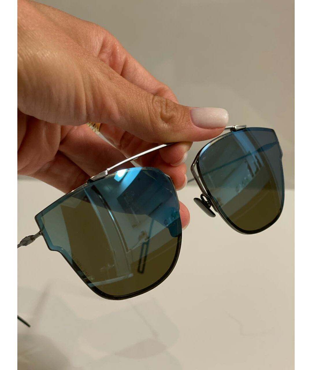 DIOR HOMME Черные металлические солнцезащитные очки, фото 3