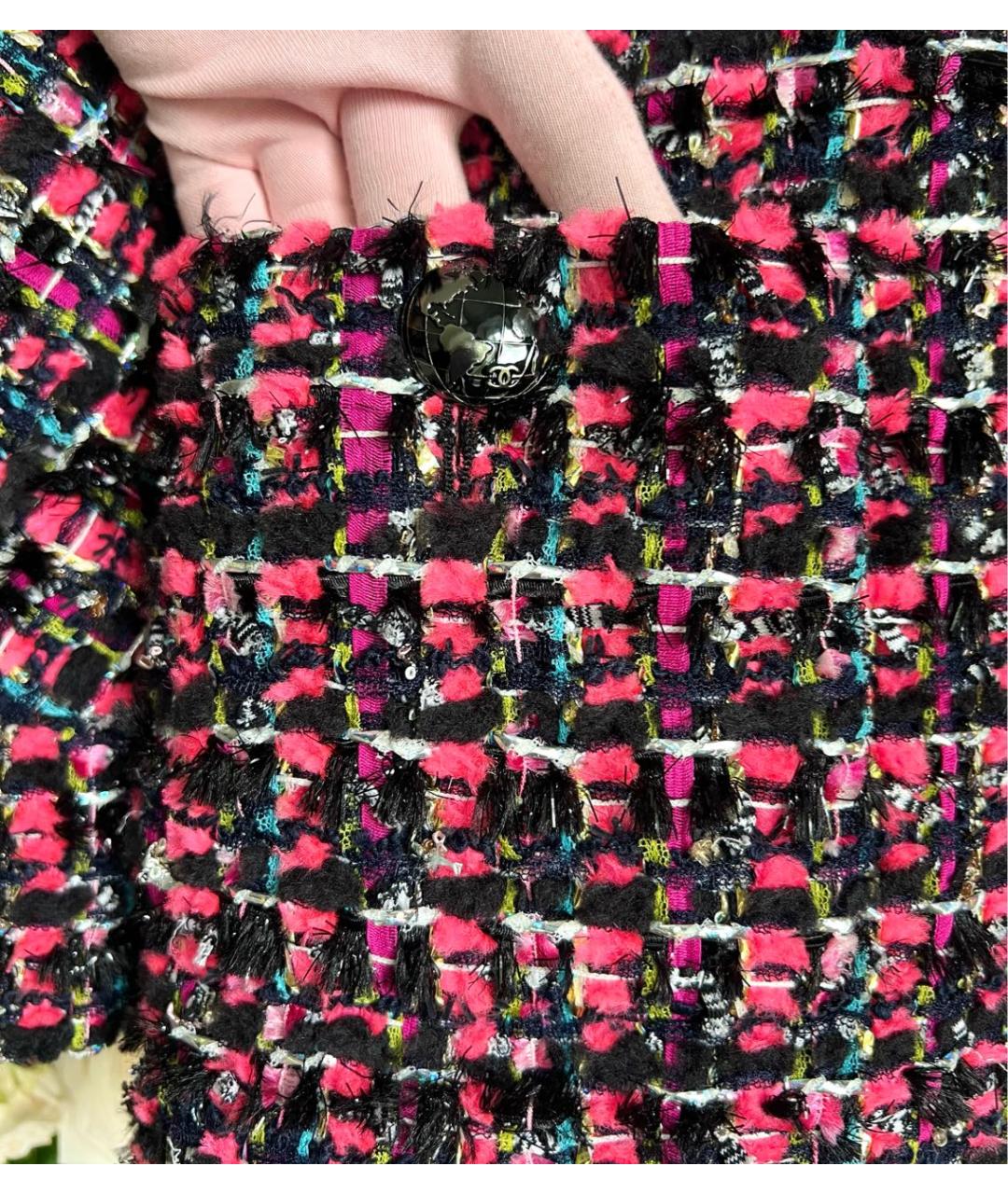 CHANEL PRE-OWNED Мульти твидовый костюм с юбками, фото 5