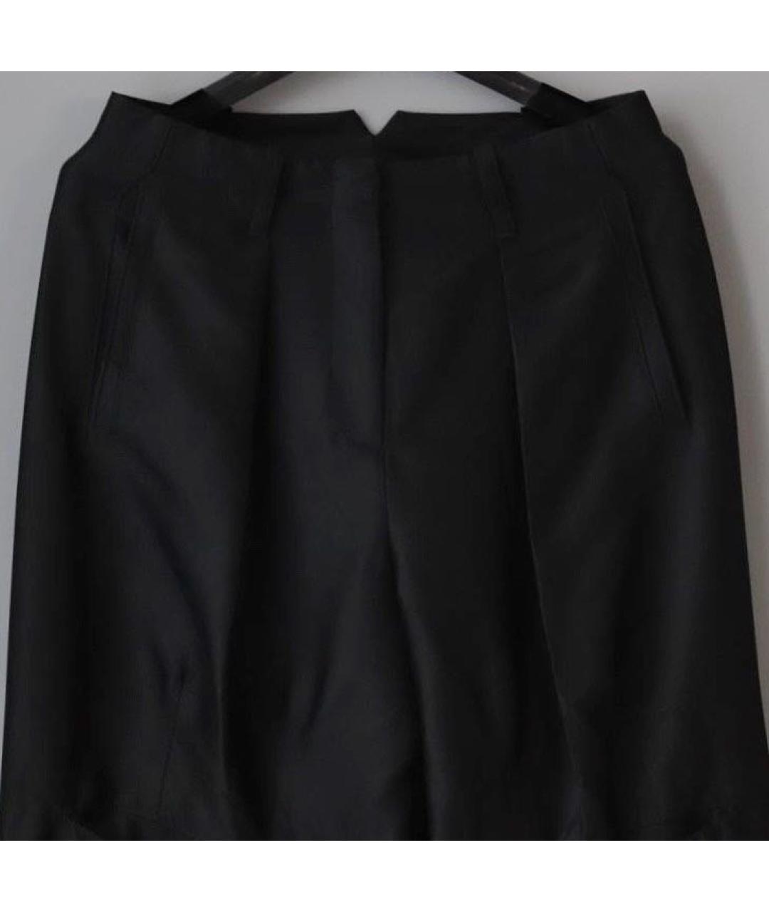 GIORGIO ARMANI Черные шелковые брюки широкие, фото 6