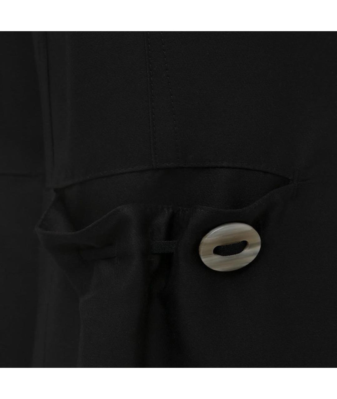 GIORGIO ARMANI Черные шелковые брюки широкие, фото 4
