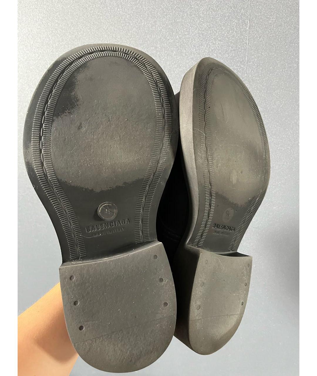 BALENCIAGA Черные резиновые низкие ботинки, фото 5