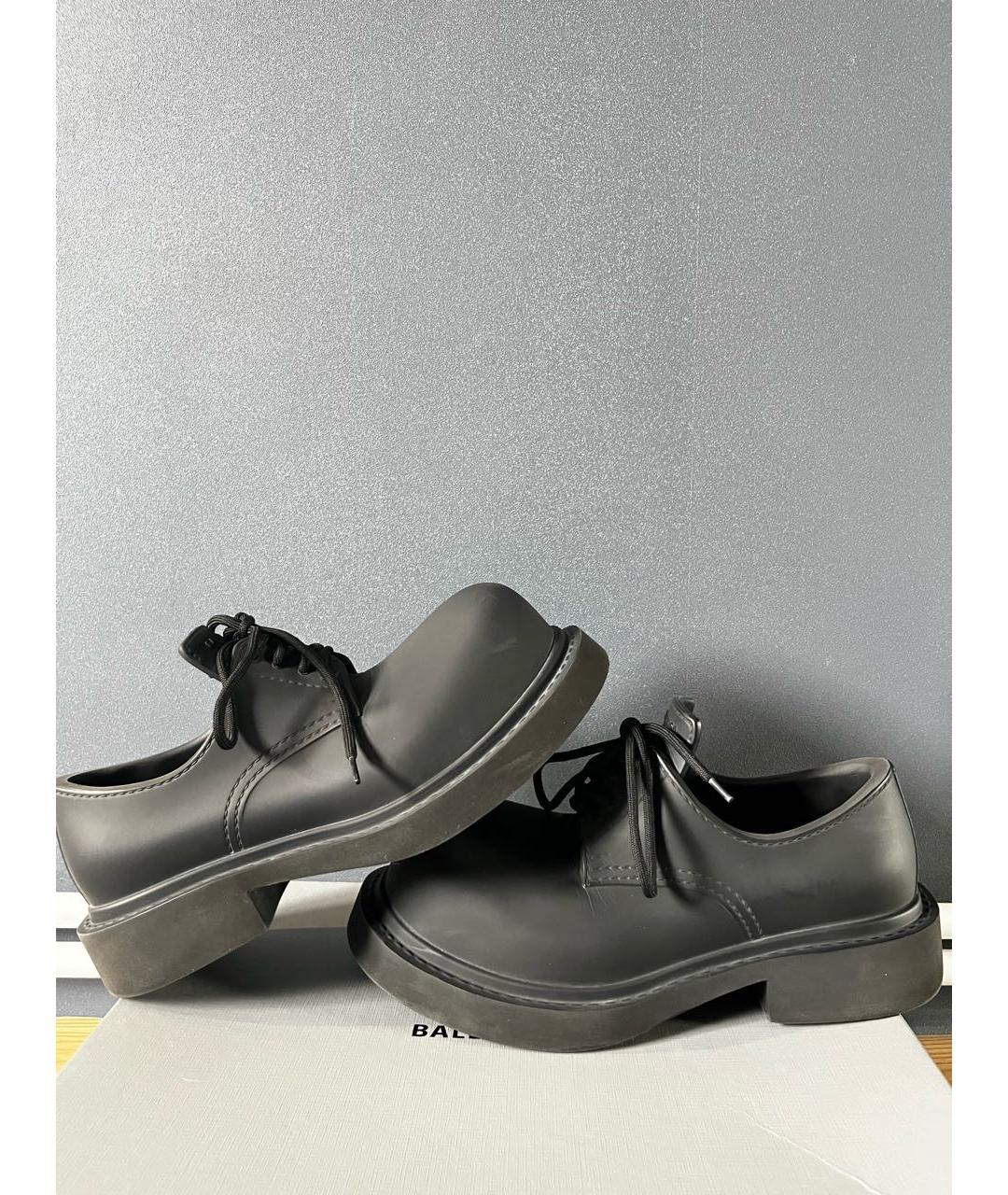 BALENCIAGA Черные резиновые низкие ботинки, фото 3