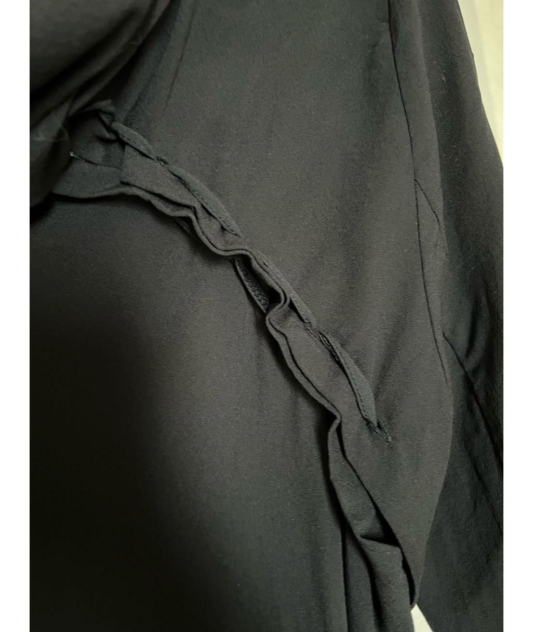 ANN DEMEULEMEESTER Черное шелковое коктейльное платье, фото 2