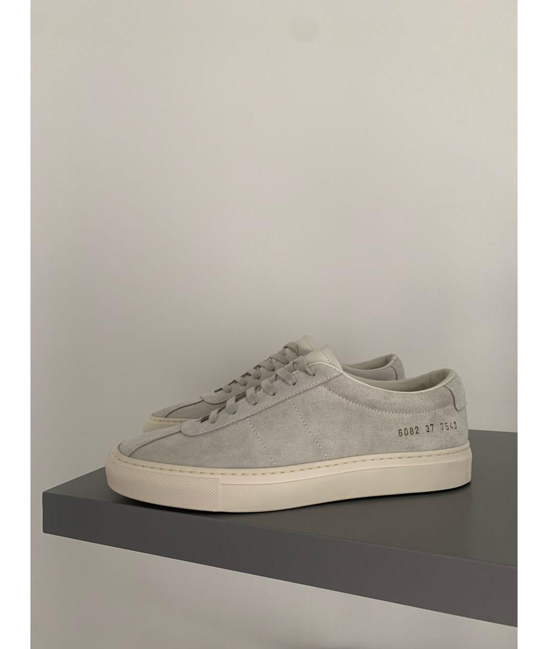 COMMON PROJECTS Серые замшевые кеды, фото 4