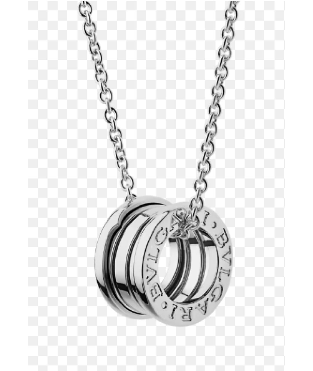 BVLGARI Белая подвеска из белого золота, фото 10