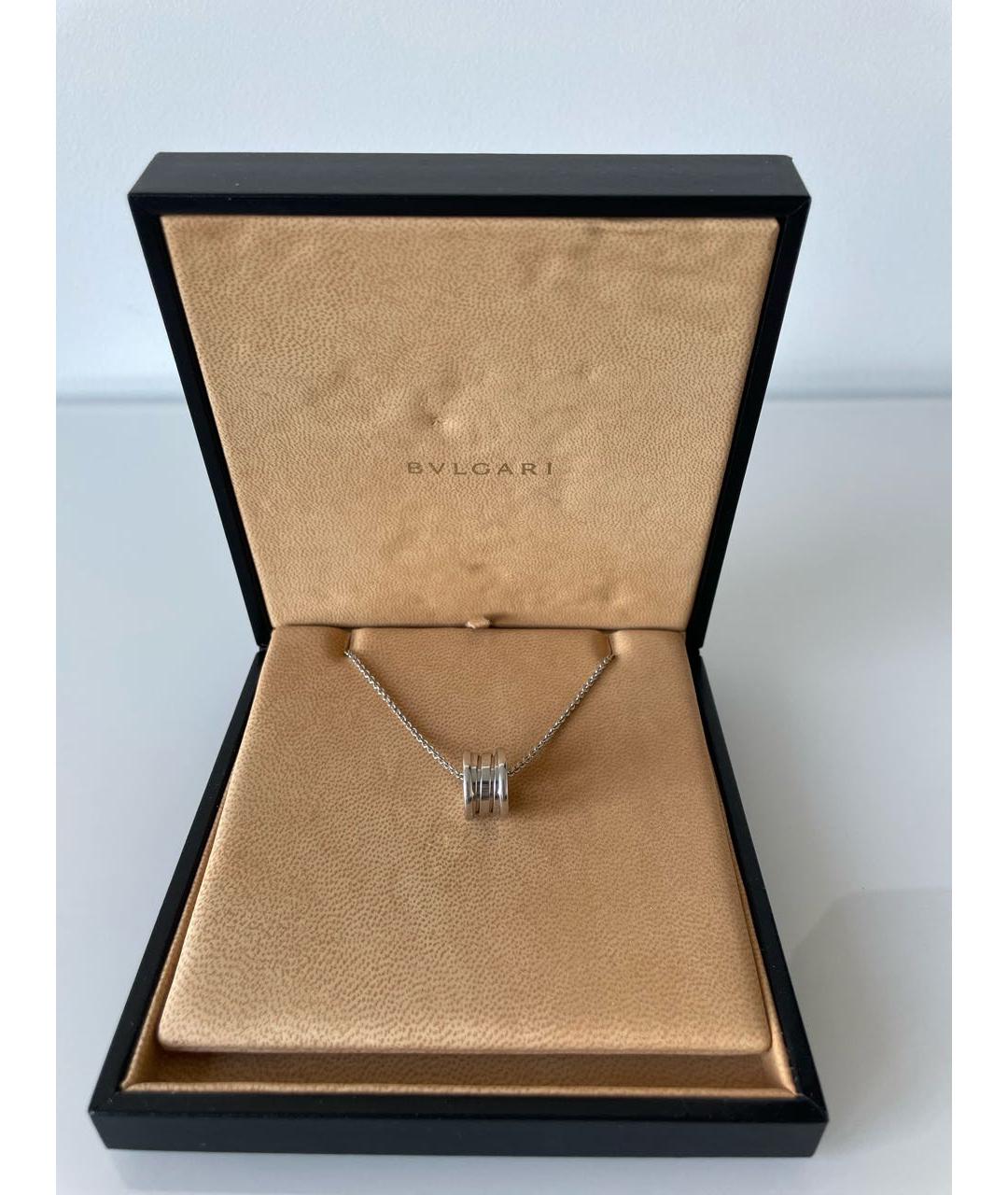 BVLGARI Белая подвеска из белого золота, фото 6