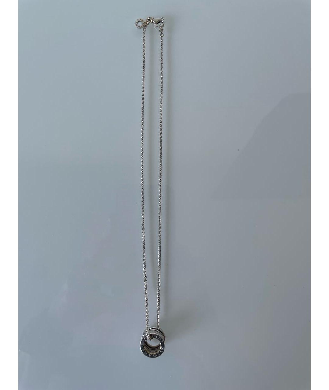 BVLGARI Белая подвеска из белого золота, фото 3