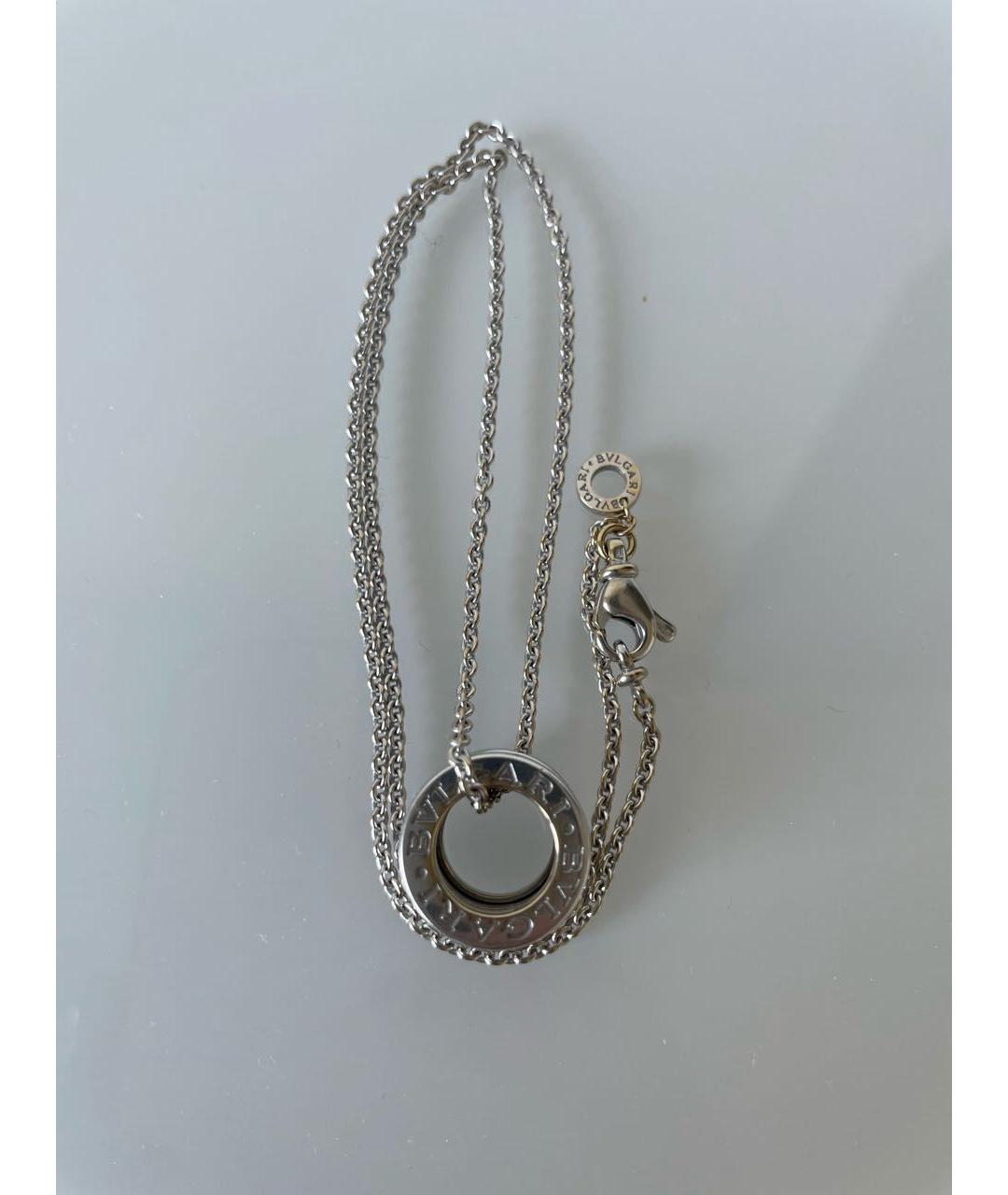 BVLGARI Белая подвеска из белого золота, фото 4