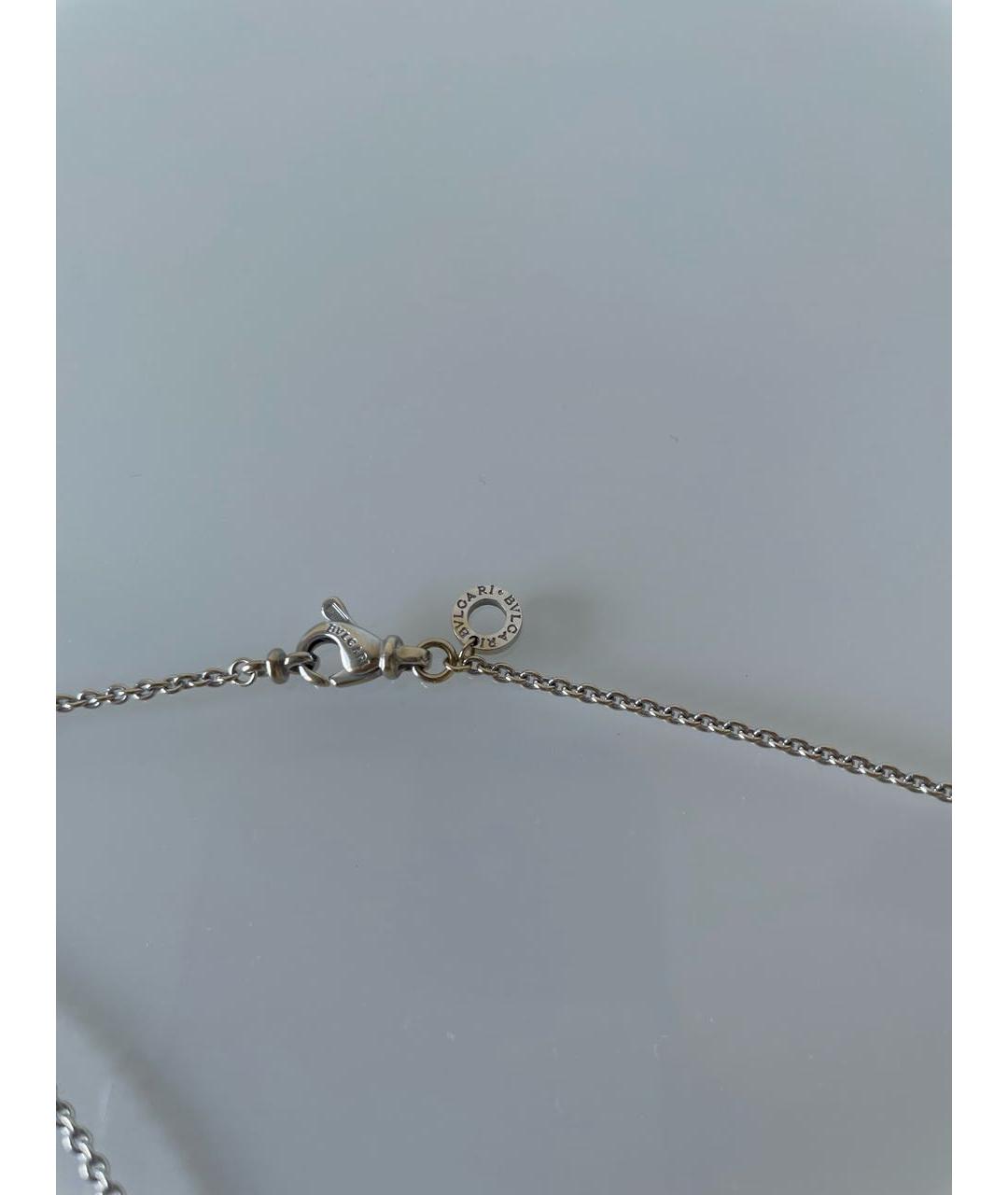 BVLGARI Белая подвеска из белого золота, фото 5