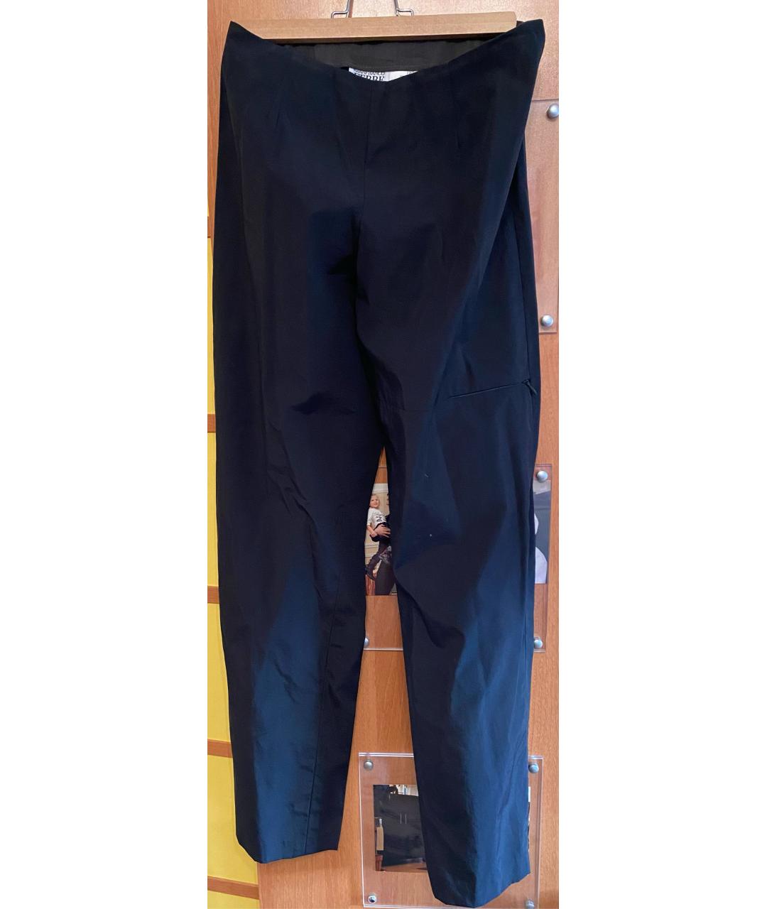 GIANFRANCO FERRE Черные полиамидовые брюки широкие, фото 6