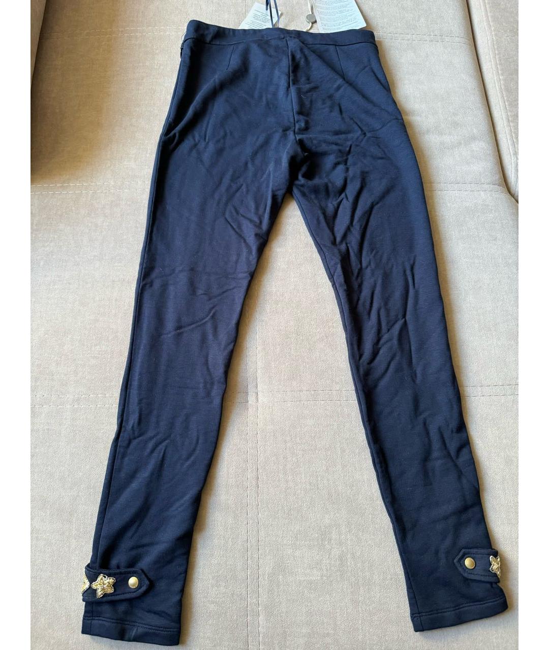 ERMANNO SCERVINO Темно-синие вискозные брюки и шорты, фото 2