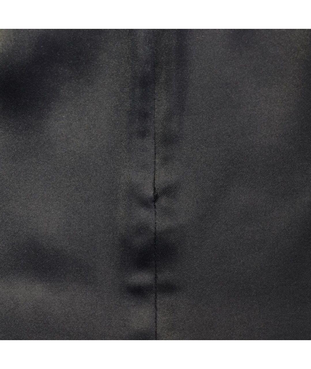 MAISON MARGIELA Темно-синяя ацетатная юбка миди, фото 4