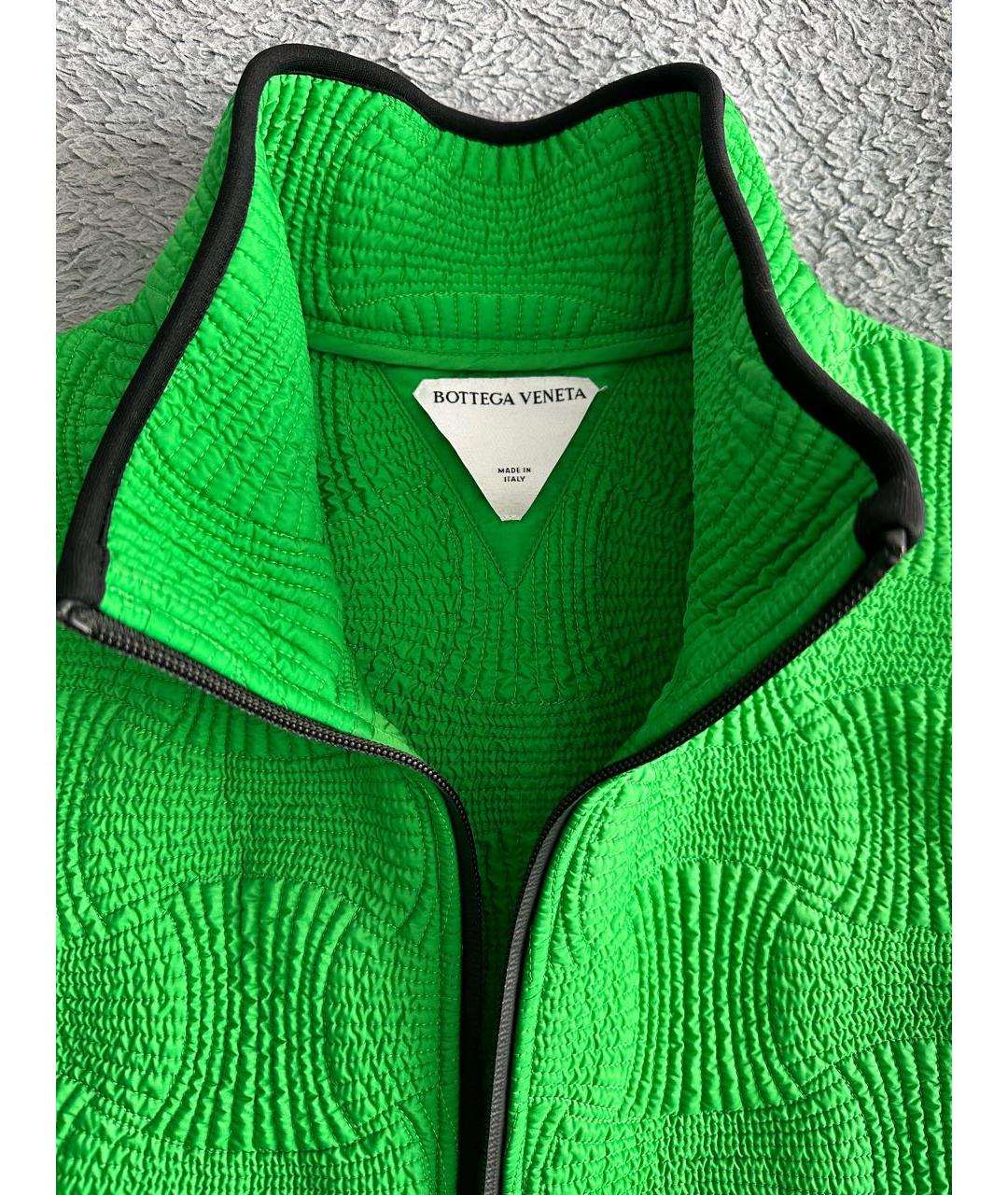 BOTTEGA VENETA Зеленый полиамидовый жилет, фото 3