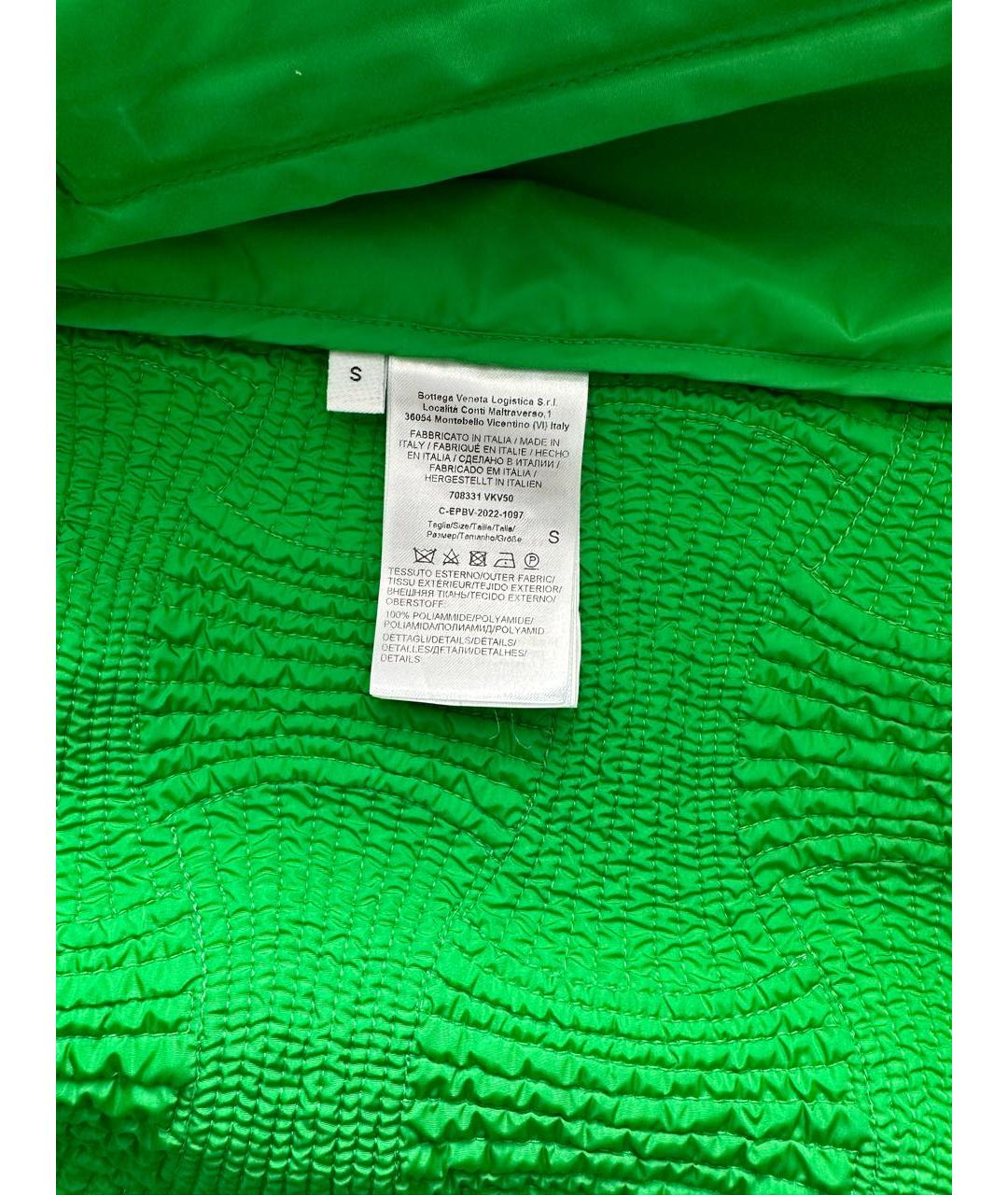 BOTTEGA VENETA Зеленый полиамидовый жилет, фото 4