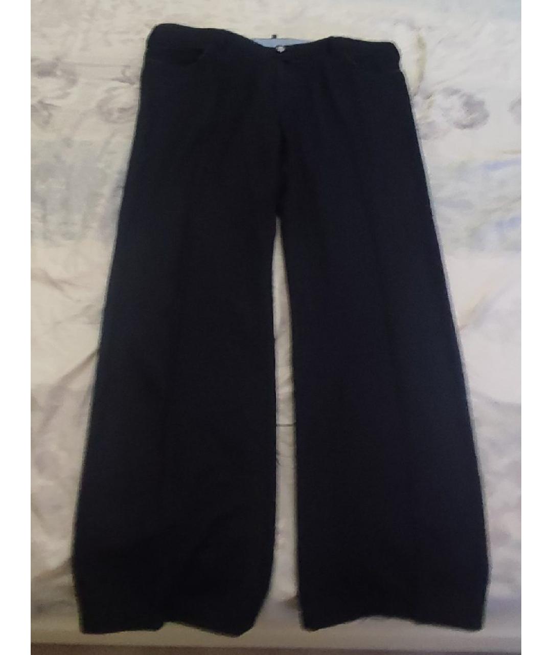 STEFANO RICCI Черные шерстяные классические брюки, фото 6