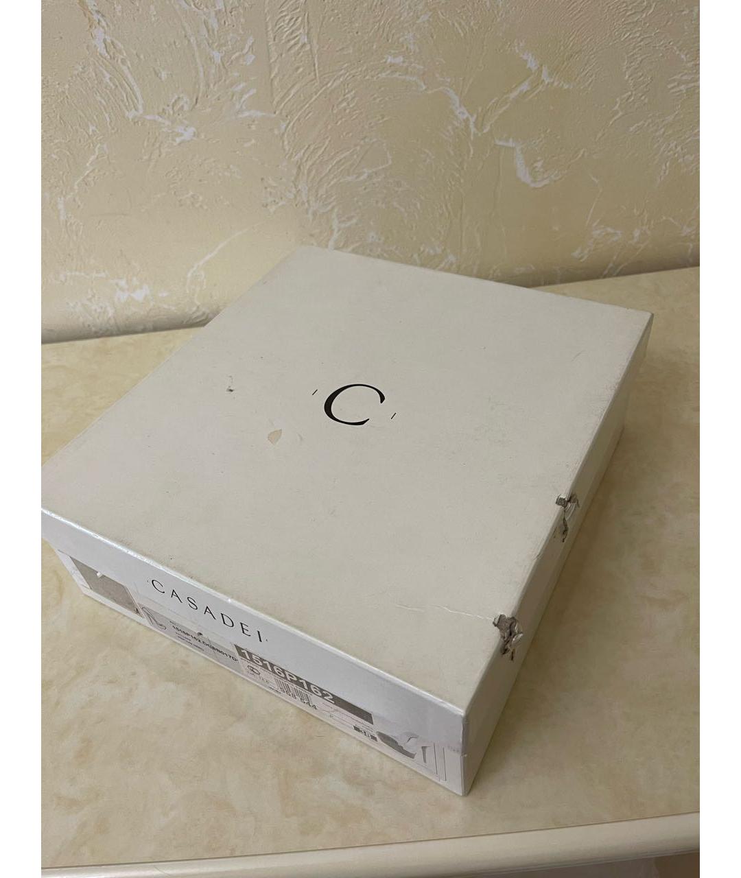 CASADEI Бежевые туфли из лакированной кожи, фото 7