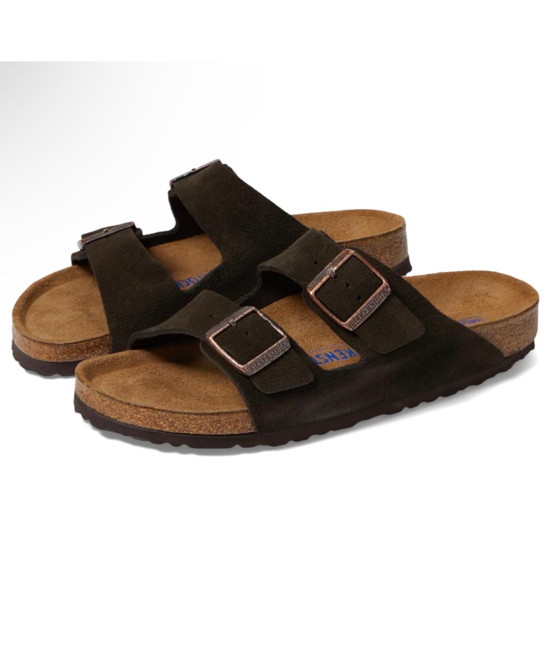 BIRKENSTOCK Коричневые замшевые сандалии, фото 5