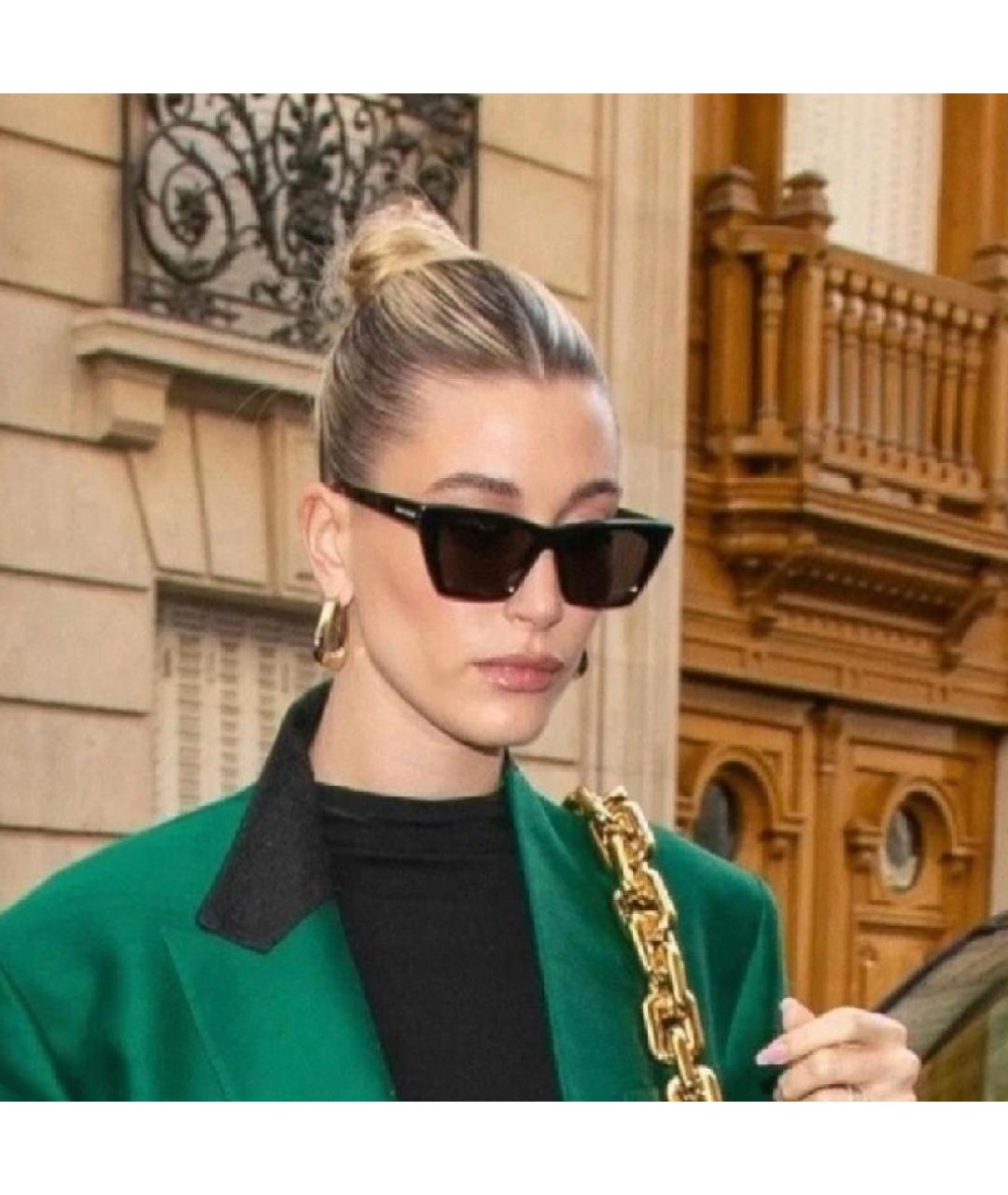 SAINT LAURENT Черные пластиковые солнцезащитные очки, фото 5