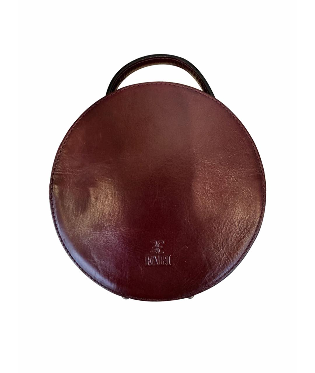 FABI Бордовая кожаная сумка через плечо, фото 1
