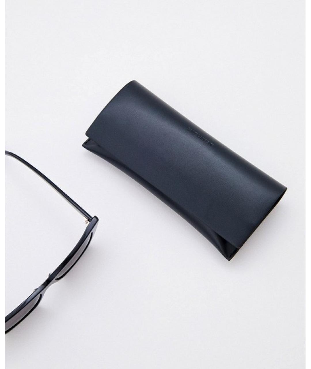 SAINT LAURENT Черные пластиковые солнцезащитные очки, фото 3
