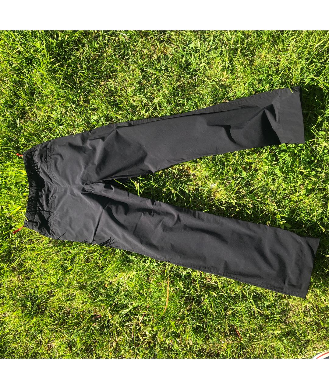 PRADA Черные синтетические спортивные брюки и шорты, фото 2