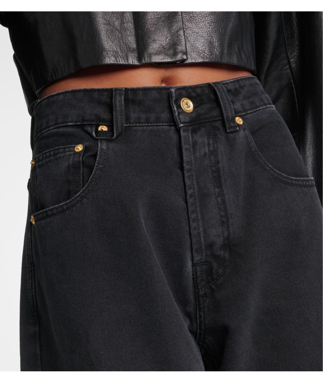JACQUEMUS Черные хлопковые прямые джинсы, фото 5