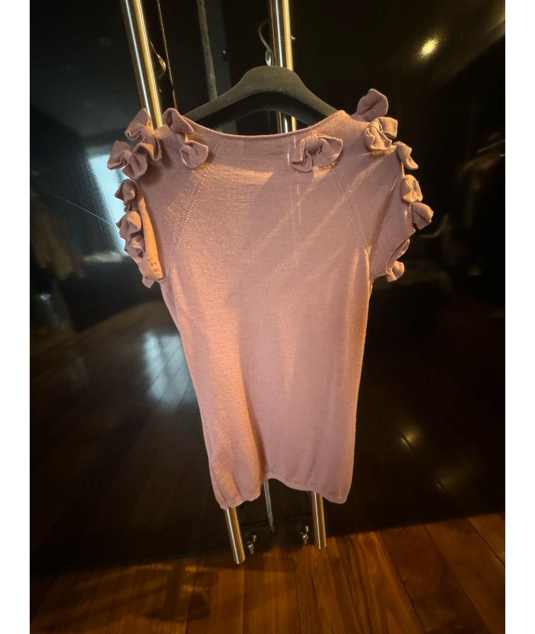 VALENTINO Розовый кашемировый джемпер / свитер, фото 2