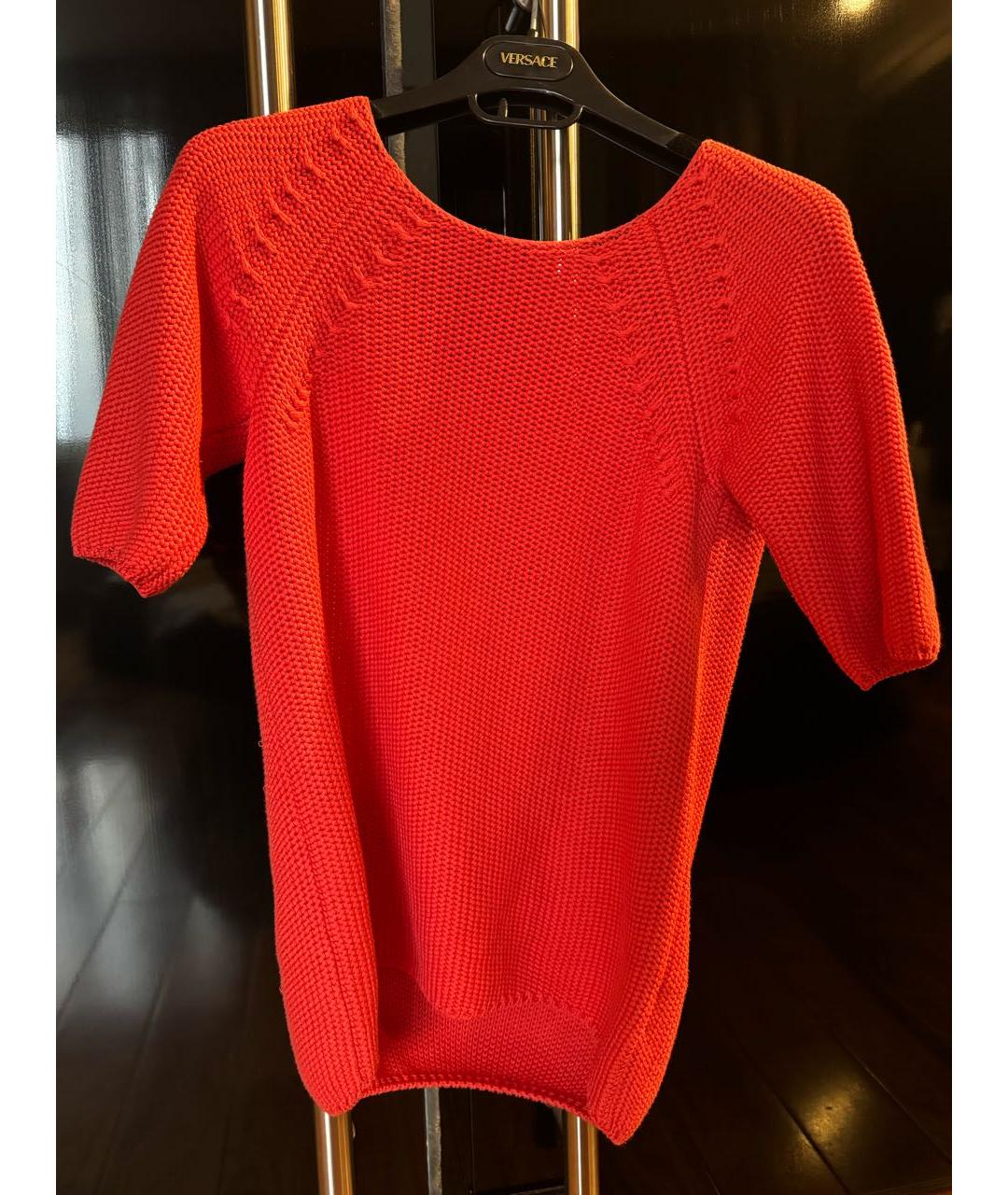 HERMES PRE-OWNED Оранжевый хлопковый джемпер / свитер, фото 6