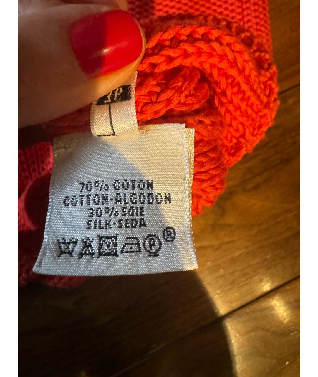 HERMES PRE-OWNED Оранжевый хлопковый джемпер / свитер, фото 5