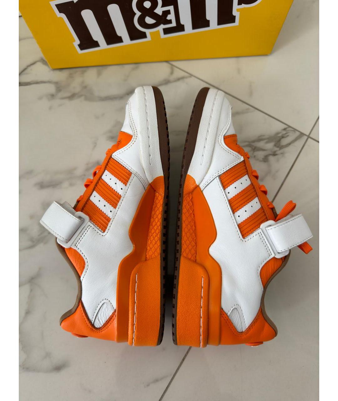 ADIDAS Оранжевое кожаные кроссовки, фото 6