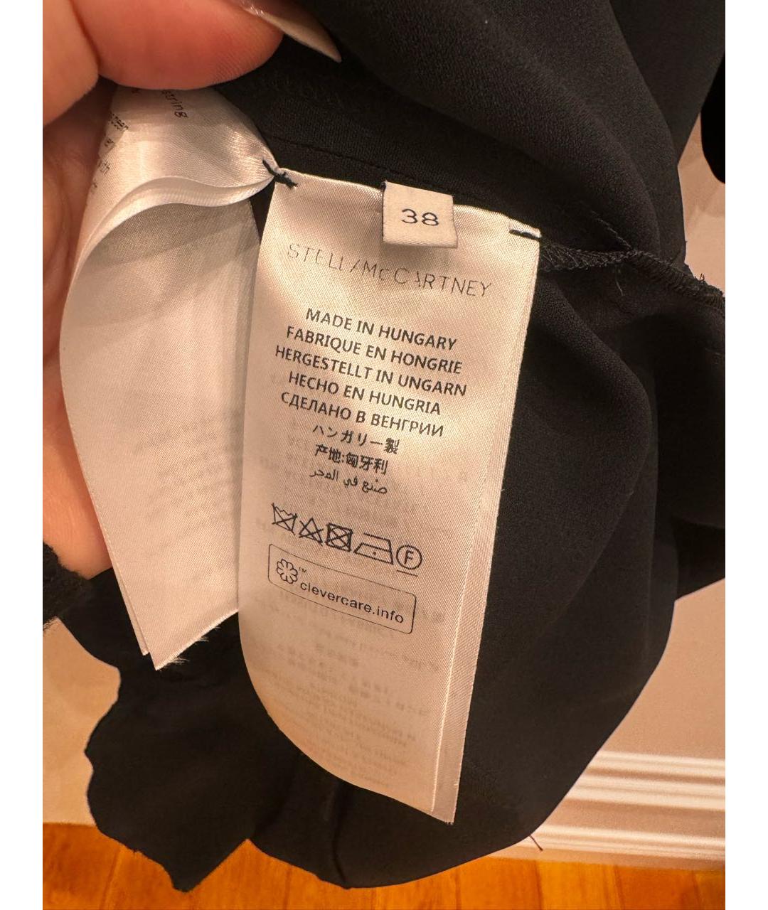 STELLA MCCARTNEY Черное вискозное повседневное платье, фото 5