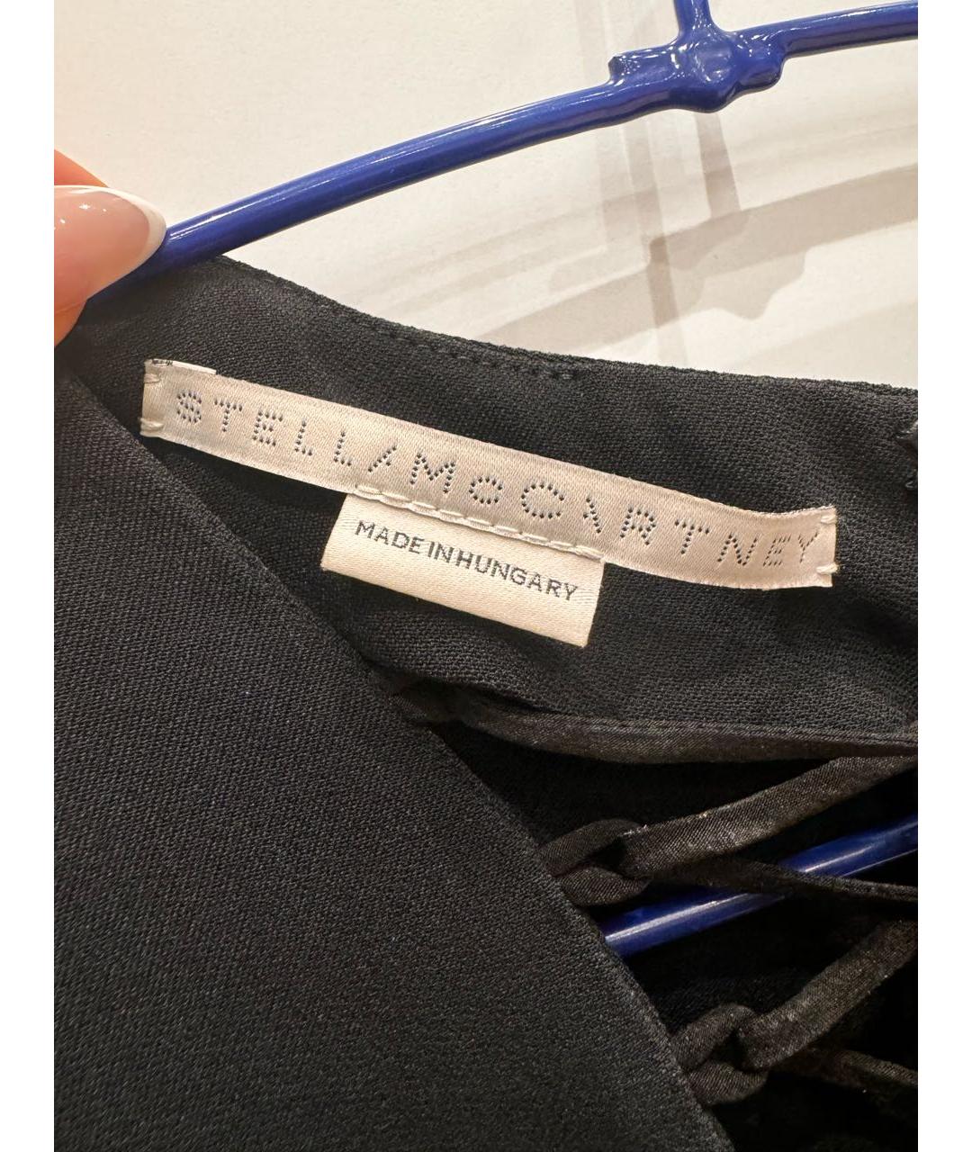 STELLA MCCARTNEY Черное вискозное повседневное платье, фото 4