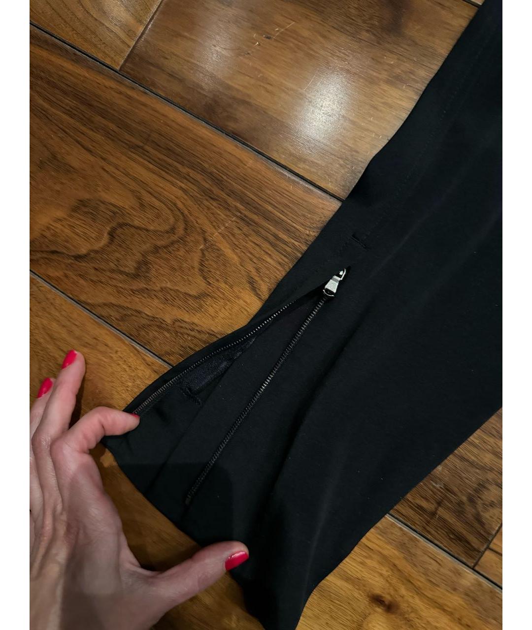 DOLCE&GABBANA Черные ацетатные брюки узкие, фото 4