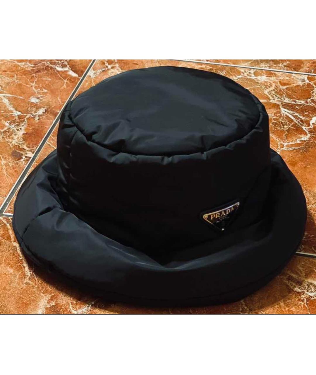 PRADA Черная шапка, фото 4