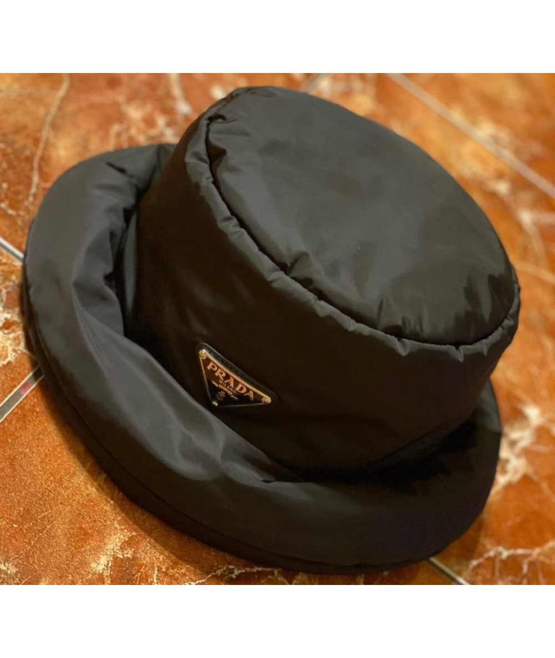 PRADA Черная шапка, фото 3