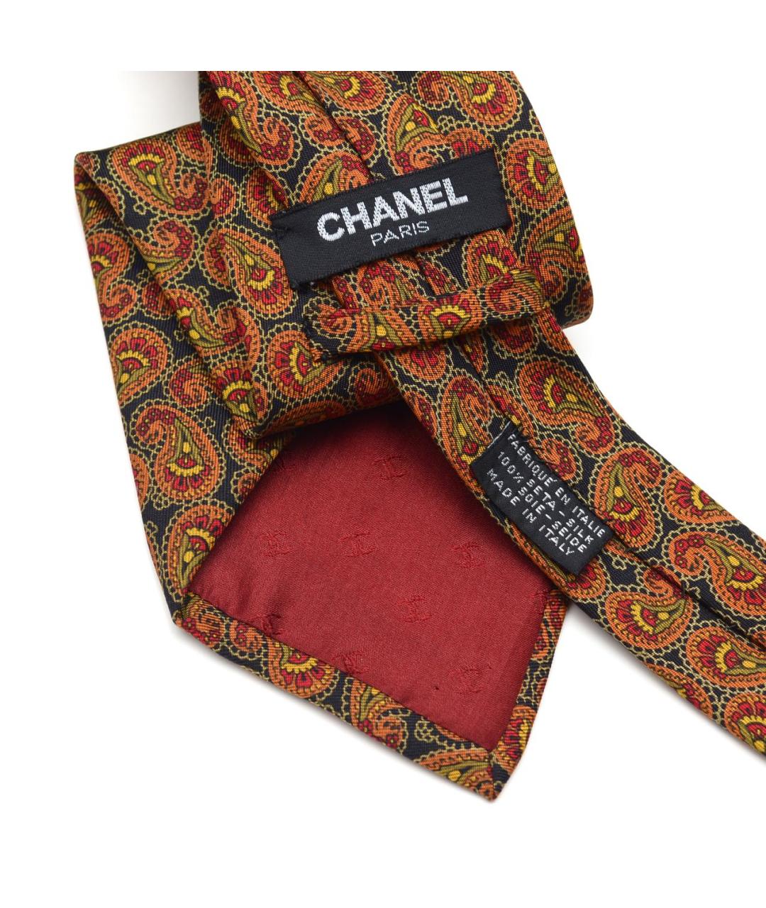 CHANEL Мульти шелковый галстук, фото 3