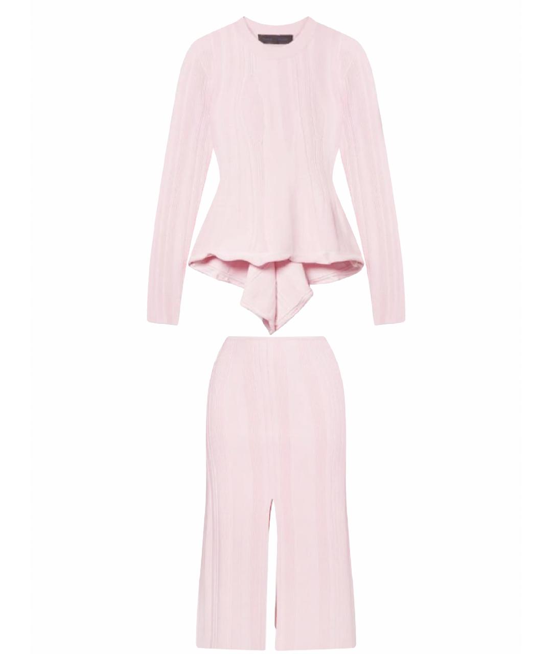 PROENZA SCHOULER Розовый вискозный костюм с юбками, фото 1